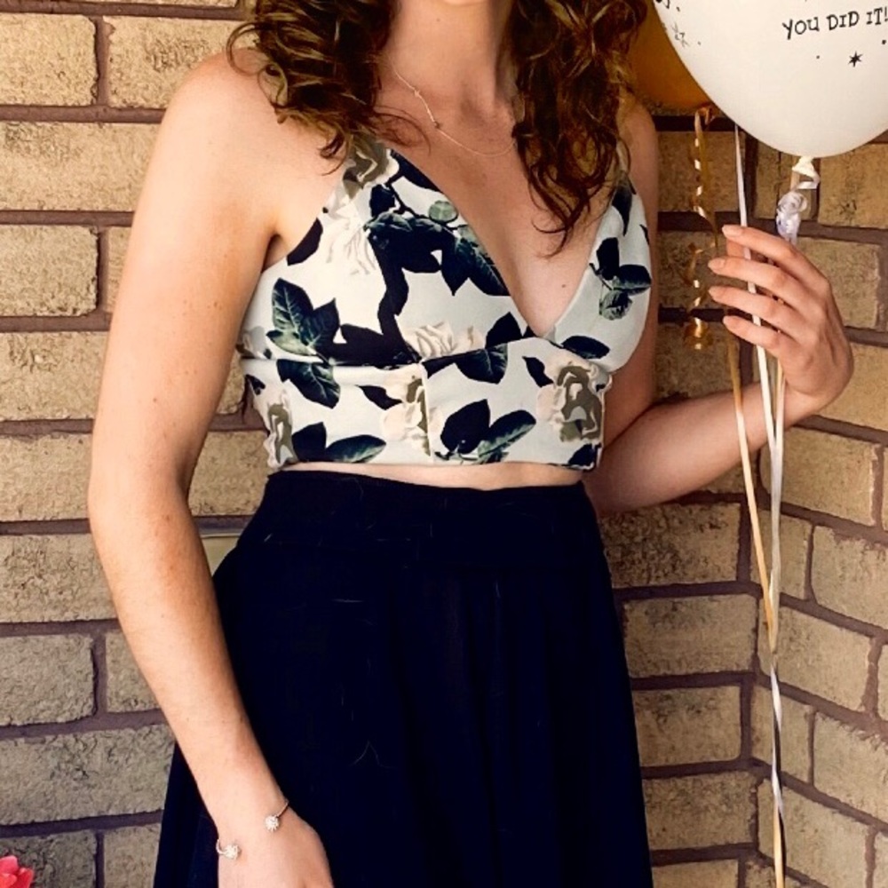 Fancy cropped top